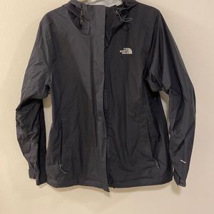 Black North face Rain Jacket.